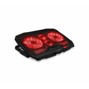 CONNECT IT CCP-2200-RD-Hűtő tartó laptophoz 4x látor 2xUSB fekete/piros CCP-2200-RD kép