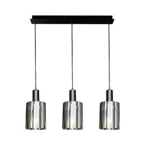 Csillár zsinóron ARCADIA 3xE27/60W/230V fekete/füstös ML1819 kép