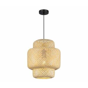 Csillár zsinóron HESTIA 1xE27/60W/230V átm. 30 cm bambusz ML1808 kép