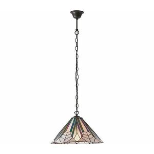 Endon 63937 - Tiffany ASTORIA láncos csillár, 1x E27/60W/230V, átmérő 40 cm 63937 kép