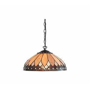 Endon 63977 - Tiffany BROOKLYN láncos csillár 1xE27/60W/230V átm. 40 cm 63977 kép