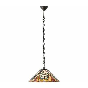Endon 64162 - Tiffany HECTOR láncos csillár 1x E27/60W/230V, átm. 40 cm 64162 kép
