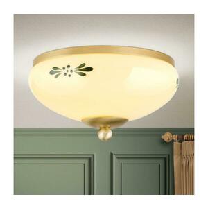 Orion DL 7-672 - LANDHAUS mennyezeti lámpatest 1xE27/60W/230V, Ø 21 cm, sárgaréz/bézs DL 7-672 MS/champ-grün kép