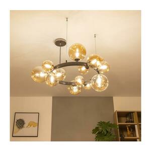 BRILAGI - LED csillár kábelen MILLA 15xG9/3W/230V fekete króm/arany 6010-15CA kép
