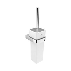 NIMCO NK 30094K-26 - Falra szerelhető WC kefe NIKAU fehér/fényezett króm NK 30094K-26 kép