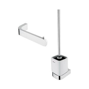 NIMCO NK készlet-94KN-26 - Falra szerelhető WC kefe és wc papír tartó NIKAU króm NK set-94KN-26 kép