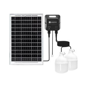 B.V. - napelemes LED csillár, 2×LED, 35 W, 12 V, 6000 mAh, 6500 K, Ø 10 cm B1020134O kép