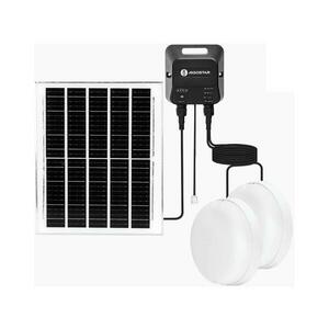 B.V. - Napelemes LED lámpa 2xLED/70W/12V 12000 mAh 6500K átm. 20, 5 cm B1020135H kép