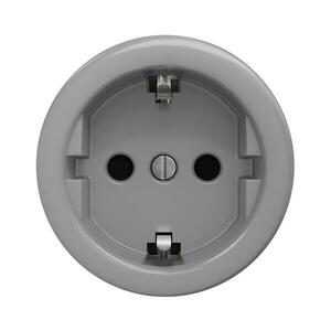 lap - Retro keret nélküli háztartási SCHUKO aljzat 230V/16A, szürke S/ZS kép