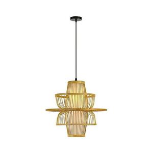 08254L - Csillár zsinóron PINCHOS 1xE27/40W/230V átm. 45 cm bambusz 08254L kép