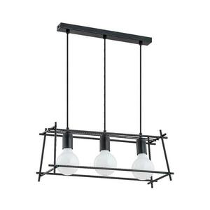 Csillár zsinóron NETI 3xE27/15W/230V fekete 62039 kép