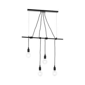 ONLI - Csillár zsinóron WIRE 4xE27/15W/230V fekete 4853/S4N kép