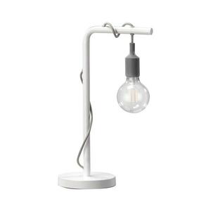 ONLI - Asztali lámpa WIRE 1xE27/15W/230V 50 cm szürke/fehér 4853/LGB kép