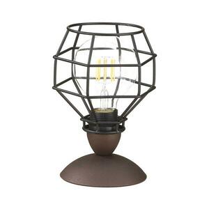 ONLI - Asztali lámpa PÓK 1xE27/15W/230V 23 cm fekete/barna 4859/L kép
