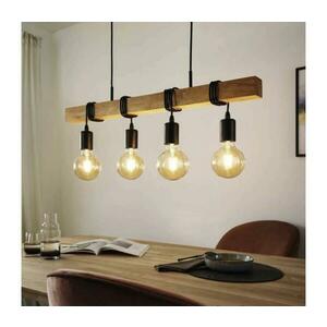Eglo 33378 - LED Csillár zsinóron TOWNSHEND 4xE27/4W/230V 2200K bézs/fekete 33378 kép