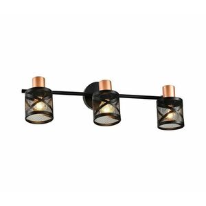 Prezent - Fali spotlámpa ANTARES 3xE14/40W/230V fekete/réz kép