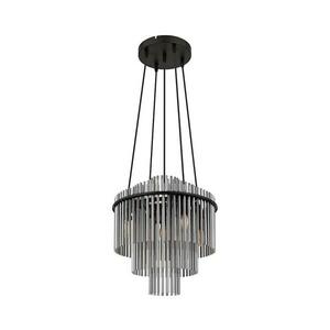 Globo 15698H2 - Csillár zsinóron GORLEY 5xE14/40W/230V fekete 15698H2 kép