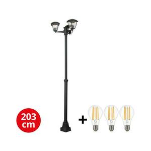BRILAGI - Kültéri lámpa LUNA 3xE27/60W/230V IP44 GD-LUNAP3-00 kép
