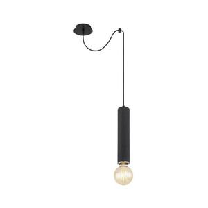 Globo 15499H - Csillár zsinóron MARION 1xE27/60W/230V fekete fa 15499H kép