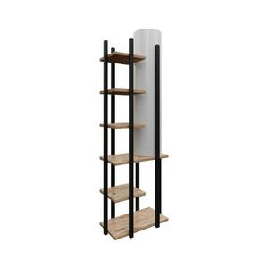 Állólámpa polcokkal MODA DOR 1xE27/40W/230V fekete/barna 390FLH2155 kép