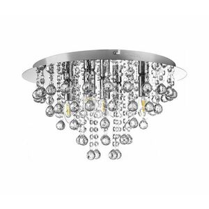Globo 63040506 - Mennyezeti lámpa LONDON 5xE14/40W/230V átm. 46 cm fényezett króm 63040506 kép