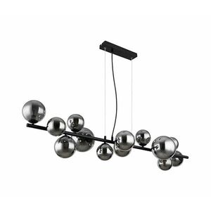 Globo 56133-13H - LED Csillár zsinóron RIHA 13xG9/3, 5W/230V füstös/fekete 56133-13H kép