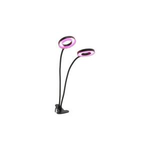 LED flexibilis asztali lámpa csipesszel növényekhez VITARO 2xLED/4W/230V fekete 004015 kép