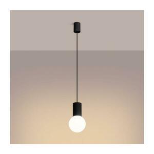 SL.1714 - Csillár zsinóron HALO 1xG9/8W/230V átm. 12 cm fekete SL.1714 kép