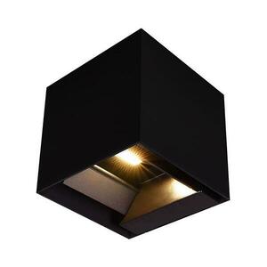 LED napelemes fali lámpa szenzorral LED/9W/3, 7V 3000/4000/5000K IP65 fekete 23770 kép