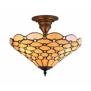 Endon 64300 - Felületre szerelt Tiffany PEARL csillár 3xE27/60W/230V, átmérő 37 cm 64300 kép