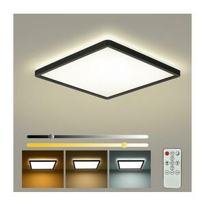 BRILAGI - Dimmelhető LED világítótest ULTRA SLIM LED/18W/230V 30x30 cm fekete + távirányító BRI223 kép