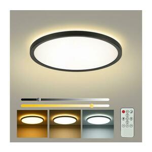 BRILAGI - LED dimmelhető lámpatest ULTRA SLIM LED/24W/230V átm. 42 cm fekete + távirányító BRI225 kép