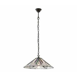 Endon 63938 - Tiffany ASTORIA láncos csillár 1xE27/60W/230V átm. 48 cm 63938 kép