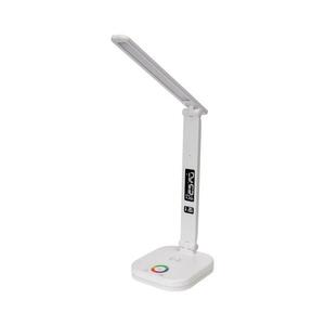 LED RGBW Dimmelhető lámpa vezeték nélküli töltéssel, kijelzővel, USB porttal 6W/5V 3000-6500K fehér PDL711RGBW kép