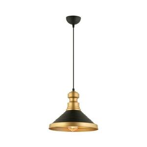 Kábelre függesztett csillár MONZA 1xE27/40W/230V, átmérő 30 cm, fekete/arany 518LMS1102 kép