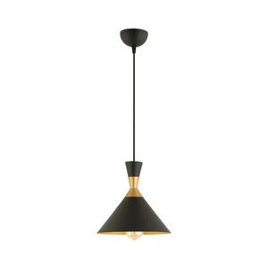 Zsinóros függőlámpa MONZA 1xE27/40W/230V átmérő 25 cm fekete/arany 518LMS1104 kép