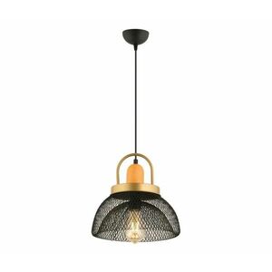 Kábelre függesztett csillár MONZA 1xE27/40W/230V, átmérő 29 cm, fekete/arany 518LMS1129 kép