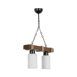 Láncos csillár JASMIN 2xE27/40W/230V barna/fehér 534LUN3373 kép