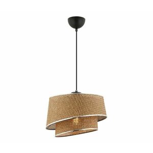 BARETTE kábeles csillár 1xE27/60W/230V barna/fényes króm 390FLH2482 kép