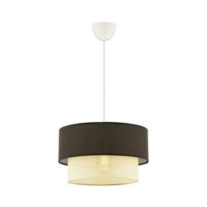 Kábeles függőlámpa ECHO 1xE27/60W/230V barna/krémszínű 390FLH2515 kép