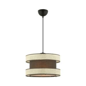 Zsinóros függőlámpa HALO 1xE27/60W/230V barna/krémszínű 390FLH2463 kép