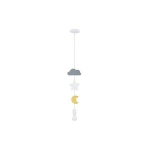 Gyermek függeszték kábellel TRIO 1xE27/20W/230V szürke/fehér/sárga 31-12081 kép