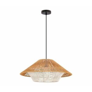 AFRICA függőlámpa kábellel 1xE27/40W/230V, átm. 50 cm, barna/krémszínű 31-26897 kép