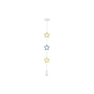 Gyermek függeszték STARS zsinórral 1xE27/20W/230V sárga/kék/fehér 31-12012 kép