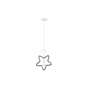 Gyermek zsinóros függőlámpa STARS 1xE27/20W/230V fekete/fehér 31-12005 kép