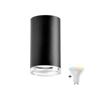 LED RGBW dimmelhető fürdőszobai spotlámpa TURYN 1xGU10/4, 8W/230V IP44 fekete SA1885+AI2382 kép