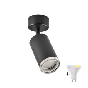 LED RGBW dimmelhető fürdőszobai spotlámpa TURYN 1xGU10/4, 8W/230V IP44 fekete SA1913+AI2382 kép