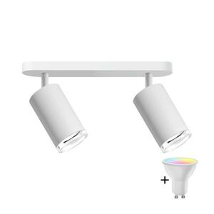 LED RGBW dimmelhető fürdőszobai spotlámpa TURYN 2xGU10/4, 8W/230V IP44 fehér SA1909+2xAI2382 kép