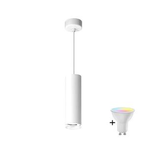 LED RGBW dimmelhető kábeles fürdőszobai függőlámpa TURYN 1xGU10/4, 8W/230V IP44 fehér SA1906+AI2382 kép