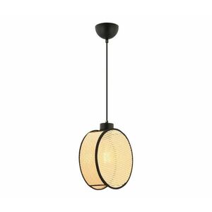 DRUM kábeles függőlámpa 1xE27/60W/230V bézs/fekete 390FLH2529 kép